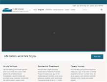 Tablet Screenshot of hillcrestbhs.com